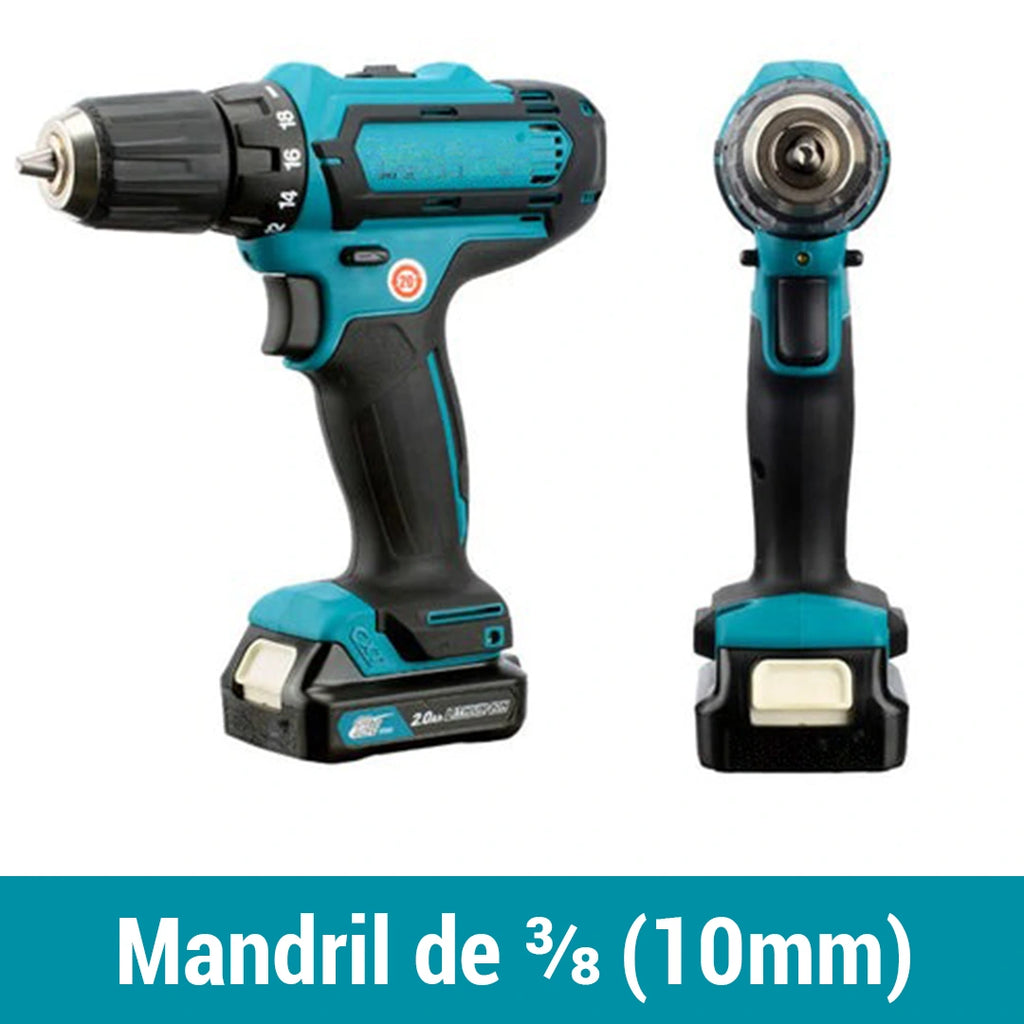 Kit Taladro Inalámbrico 24v - FuerzaPro [27 piezas + estuche] - CONTRA ENTREGA